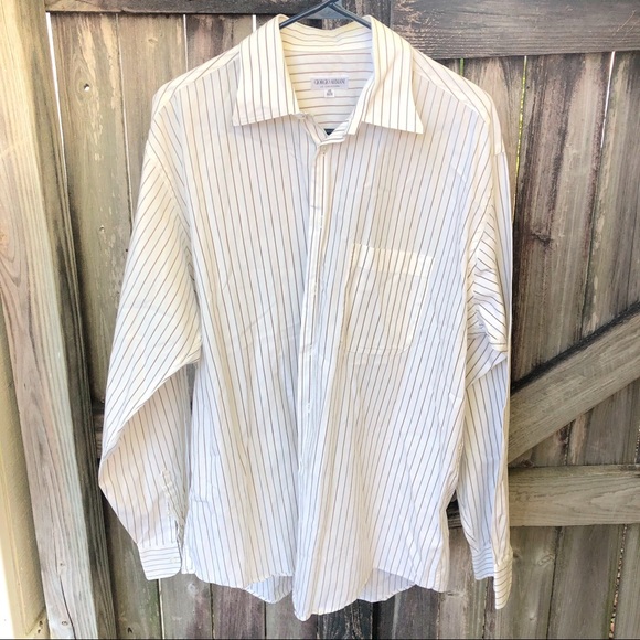 armani men's dress shirts